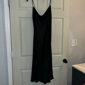 Small Zara black silky dress